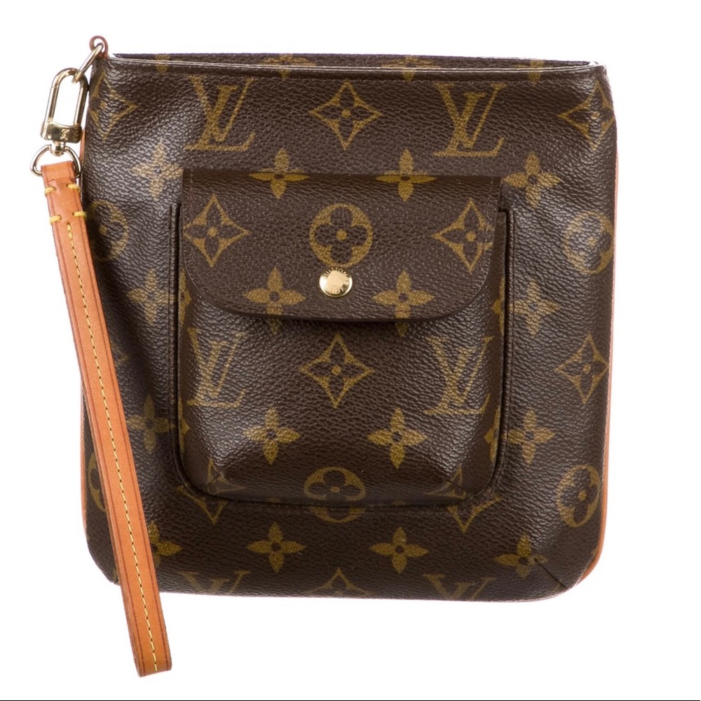 LOUIS VUITTON Monogram Partition Clutch